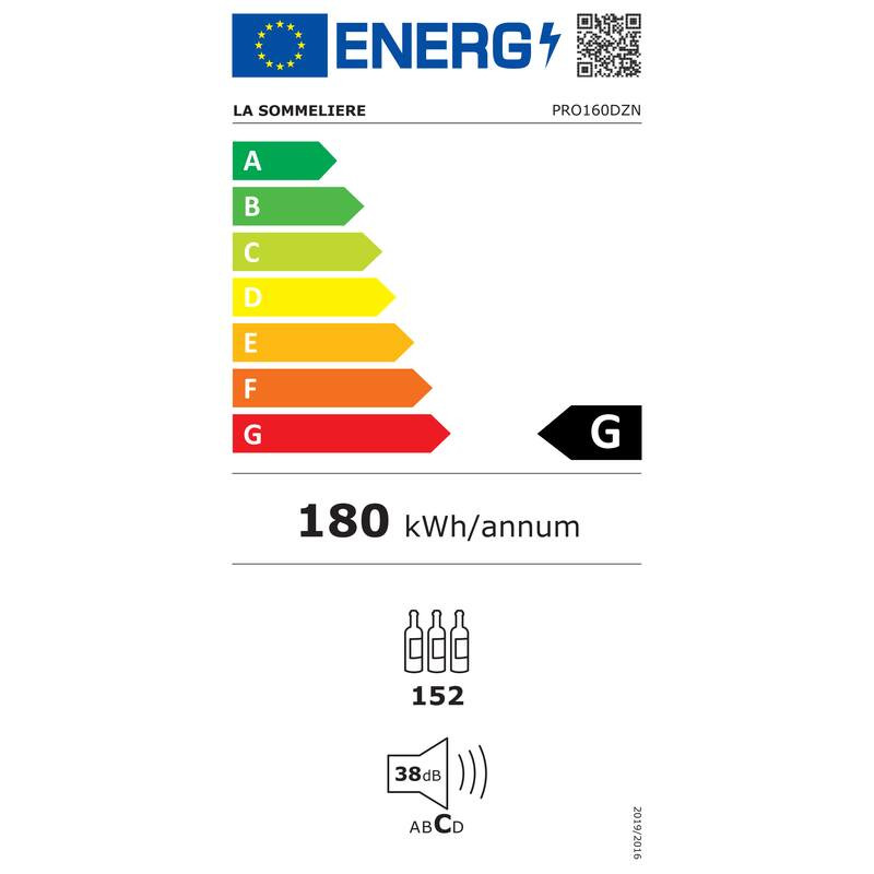 Vinkøleskab PRO160DZN La Sommelière 152 flasker