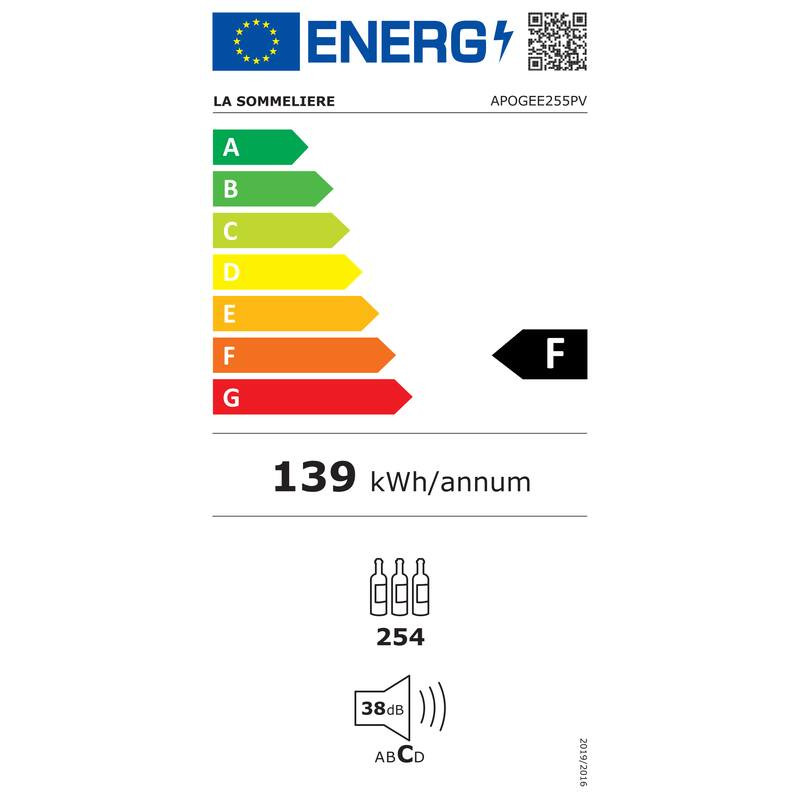 Aldringskælder APOGEE255PV La Sommelière - 254 Flasker